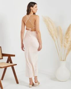 Alternative view of Diane Dress-Peach