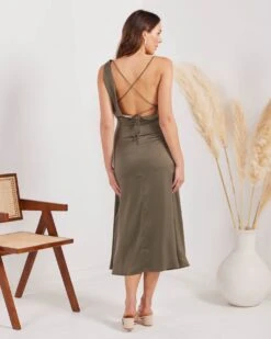Alternative view of Daphne Dress-Khaki