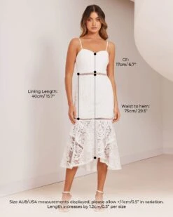 Adeline Dress-White -Twosisters The Label TS766 White Adeline Dress White Size