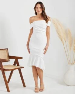 Bonnie Dress-White 10 Bonnie Dress-White -Twosisters The Label TS782 W Twosisters The Label Bonnie Dress White 03