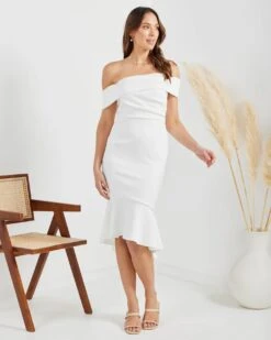 Bonnie Dress-White 11 Bonnie Dress-White -Twosisters The Label TS782 W Twosisters The Label Bonnie Dress White 04
