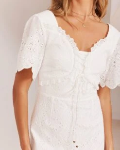 Margaret Dress-White -Twosisters The Label TS784 W MargaretDress White 002