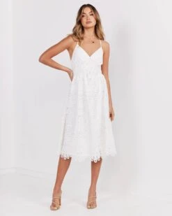 Norah Dress-White