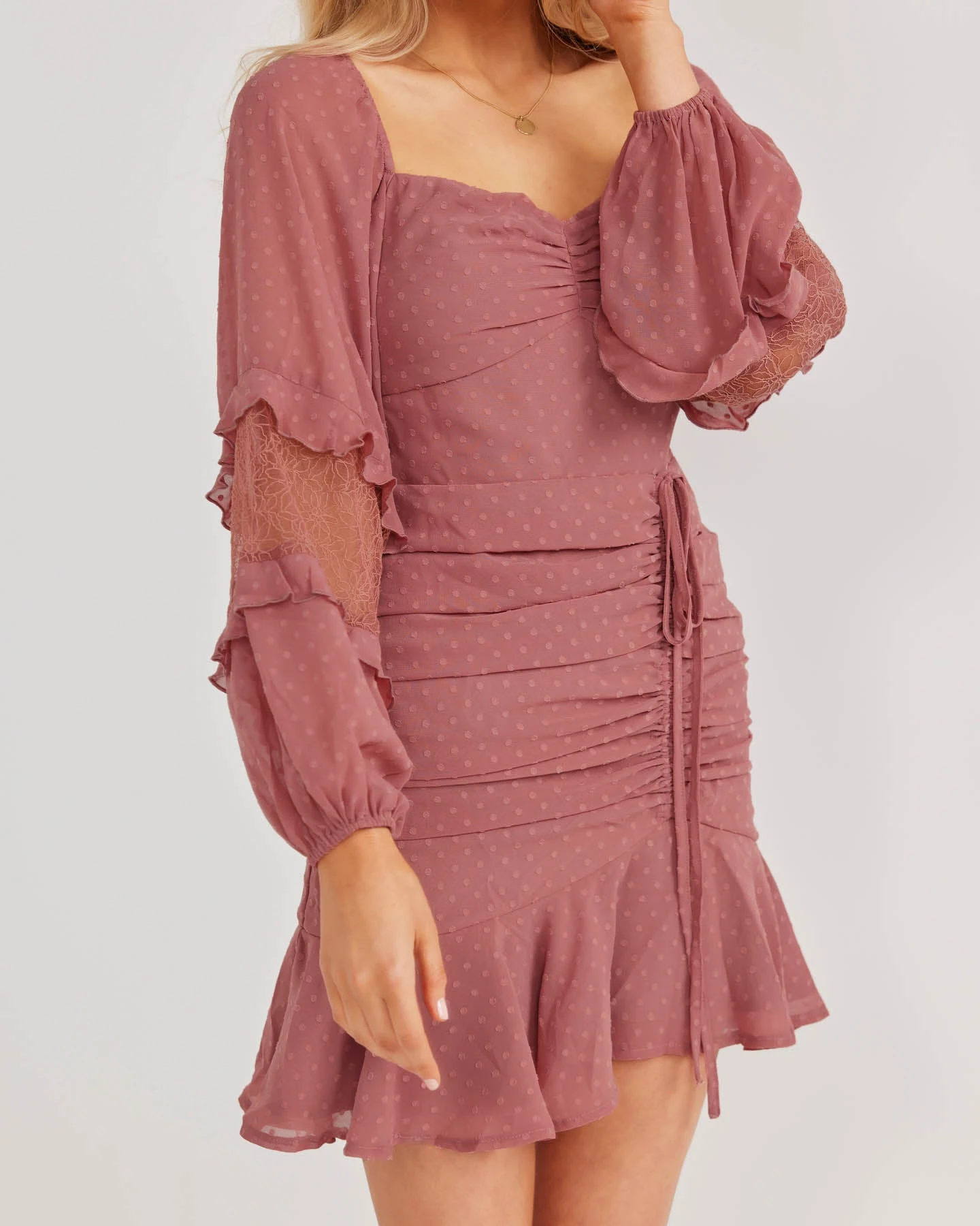 Georgia Dress-Mauve 5 Georgia Dress-Mauve - Image 5