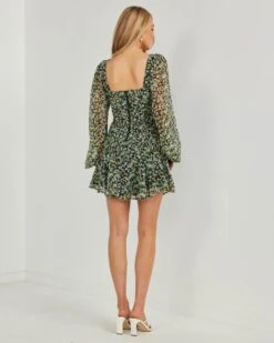Alternative view of Ayva Dress- Green Floral
