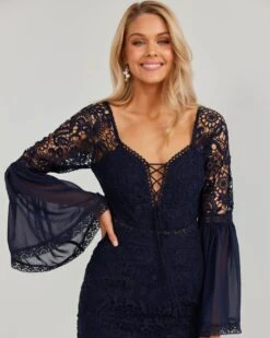 Daeira Set-Navy 12 Daeira Set-Navy -Twosisters The Label TS815 Navy Daeira Dress Navy 003