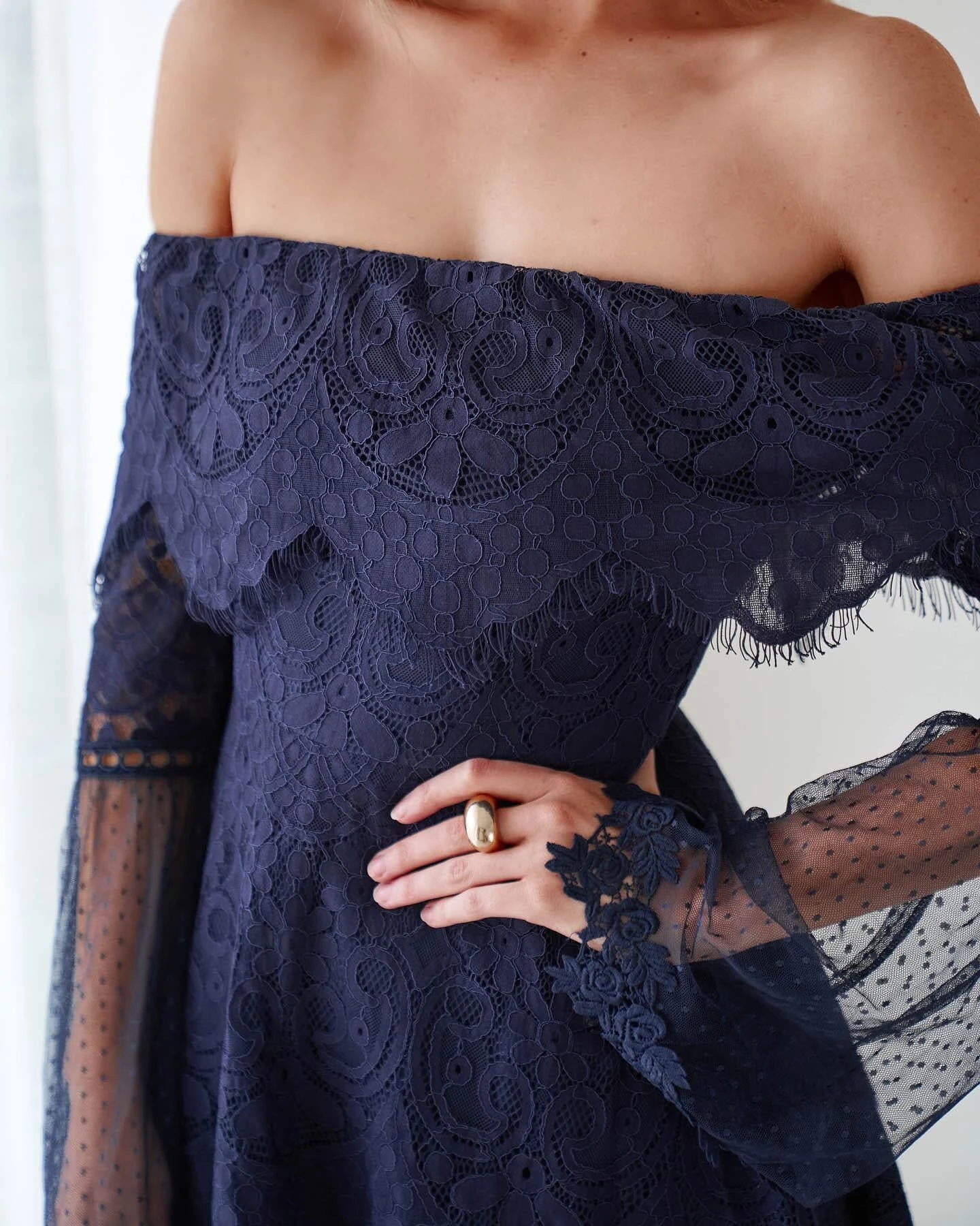Eadin Dress-Navy 4 Eadin Dress-Navy - Image 4