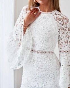 Charlise Dress-White -Twosisters The Label TS843 White Charlise Dress White 005