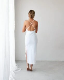 Gloria Dress-White 8 Gloria Dress-White -Twosisters The Label TS862 White Gloria Dress White 004