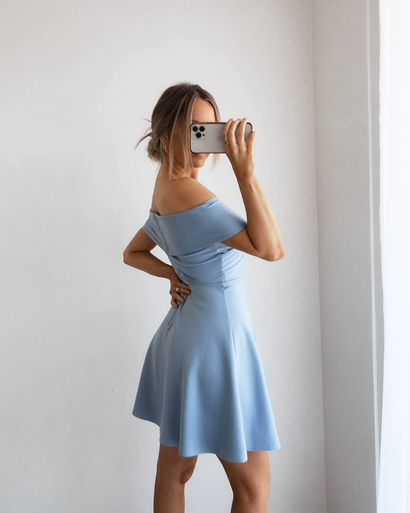 Britt Dress-Baby Blue 7 Britt Dress-Baby Blue - Image 7
