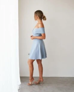 Britt Dress-Baby Blue 10 Britt Dress-Baby Blue -Twosisters The Label TS864 BB Britt Dress Baby Blue 002