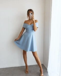 Britt Dress-Baby Blue 12 Britt Dress-Baby Blue -Twosisters The Label TS864 BB Britt Dress Baby Blue 005