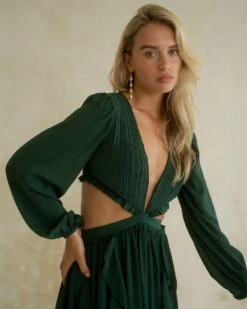 Alternative view of Wrenley Dress - Emerald Green