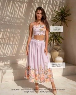 Rita Set - Purple Print 14 Rita Set - Purple Print -Twosisters The Label TS890 PP