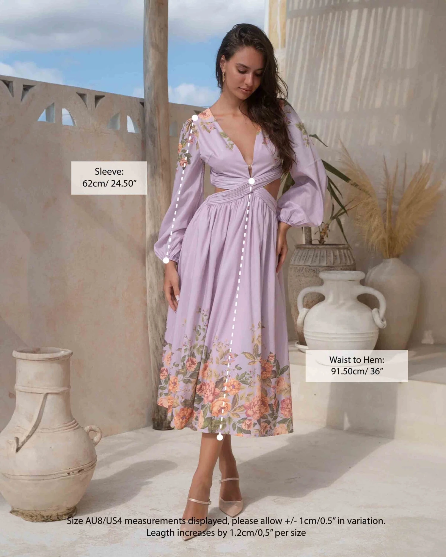 Ellie Dress - Purple Print 6 Ellie Dress - Purple Print - Image 6