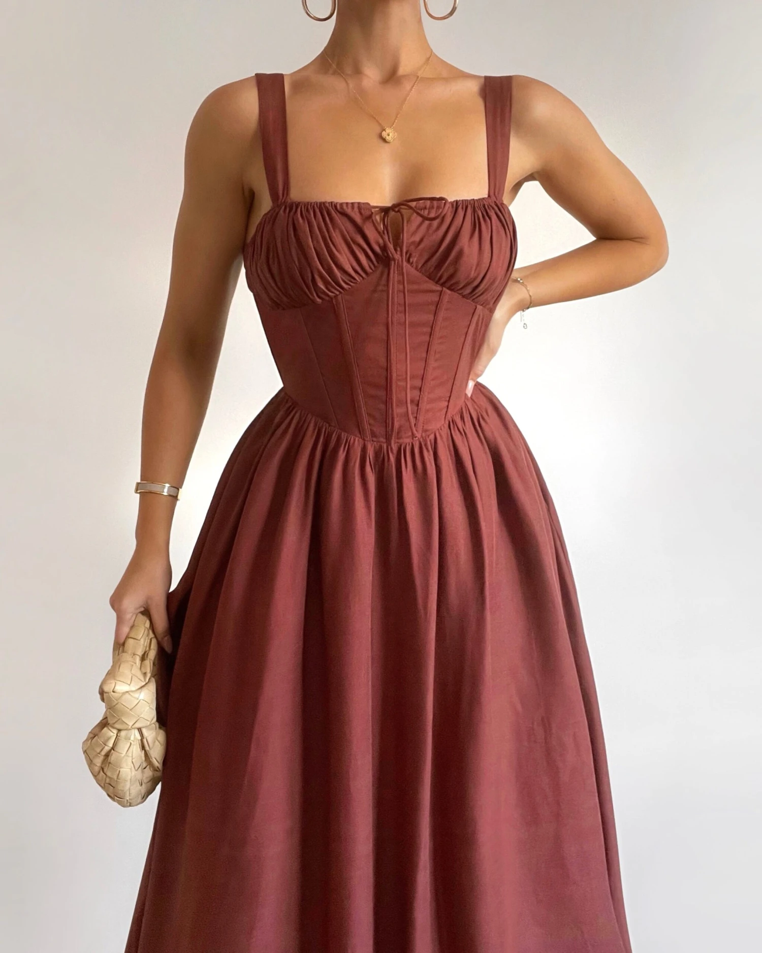 Alysha Dress-Brown 2 Alysha Dress-Brown - Image 2