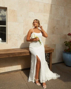 Belle Bridal Gown 27 Belle Bridal Gown -Twosisters The Label TSB004 BelleBridalGown White 004