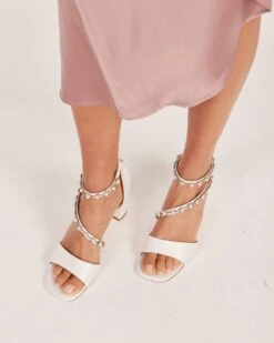 Alternative view of Sandra Heels - White