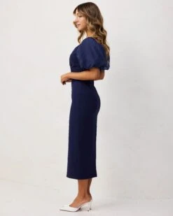 Jeslyn Dress-Navy 8 Jeslyn Dress-Navy -Twosisters The Label Two Sisters June 42160