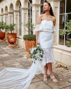 Alternative view of Celine Set - White